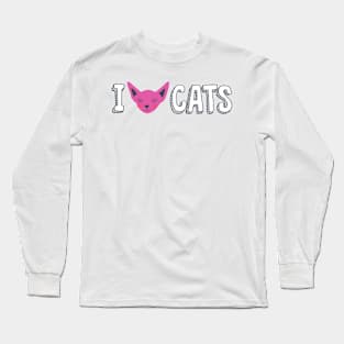 I Love Cats Collection Long Sleeve T-Shirt